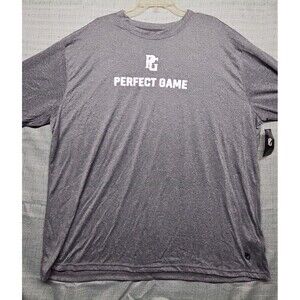 Perfect Game Men’s Long Sleeve Performance T-Shirt Gray 3XL New With Tags